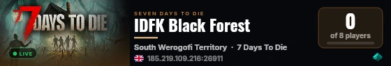 IDFK Black Forest live status badge