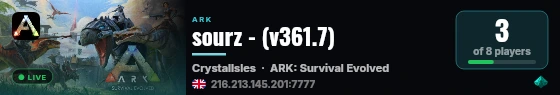 sourz - (v361.7) live status badge