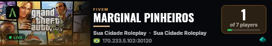 MARGINAL PINHEIROS live status badge