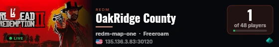 OakRidge County live status badge
