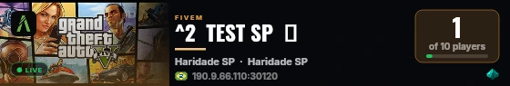 ^2  TEST SP  😈 live status badge