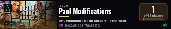 Paul Modifications live status badge