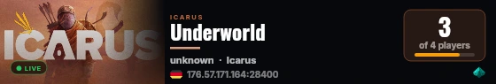 Underworld live status badge