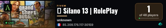 ❄️ Silano 13 | RolePlay live status badge