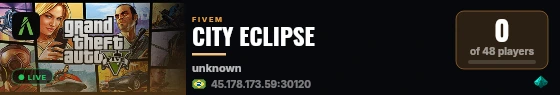 [FiveM Basic Server] CTY ECLIPSE live status badge