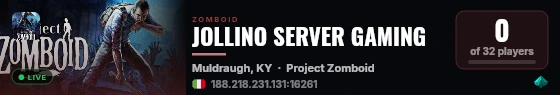 JOLLINO SERVER GAMING live status badge