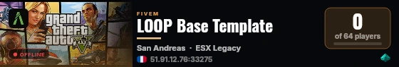 LOOP Base Template live status badge