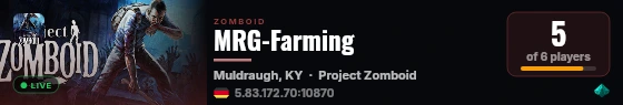 MRG-Farming live status badge