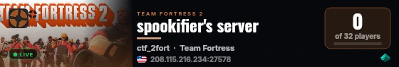 spookifier's server live status badge