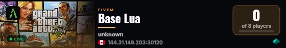 Base Lua  live status badge