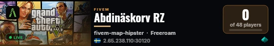 Abdinäskorv RZ live status badge