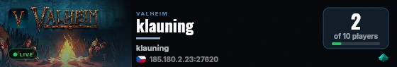 klauning live status badge