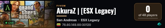 AkuraZ | [ESX Legacy] live status badge