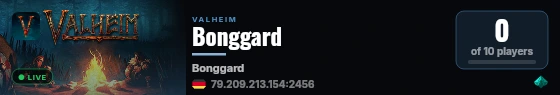 Bonggard live status badge