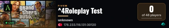 ^4Roleplay Test live status badge