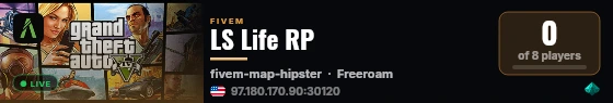 LS Life RP live status badge