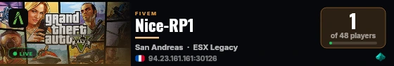 Nice-RP1 live status badge