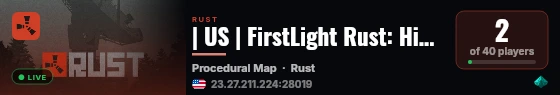 | US | FirstLight Rust: High Seas PvP | 5x | Loot+ | Kits | live status badge