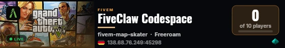 FiveClaw Codespace live status badge