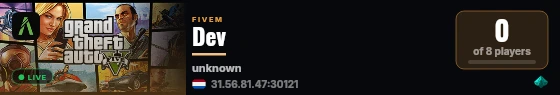 Dev  live status badge