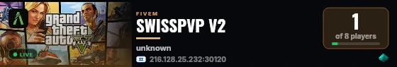 SWISSPVP V2 live status badge