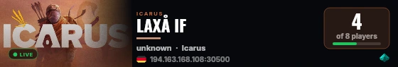LAXÅ IF live status badge