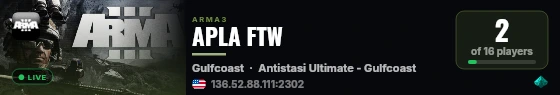 APLA FTW live status badge