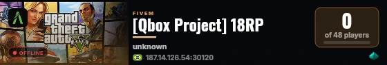 [Qbox Project] 18RP live status badge