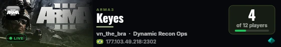 Keyes live status badge