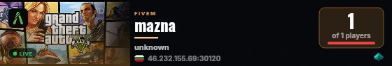 mazna live status badge