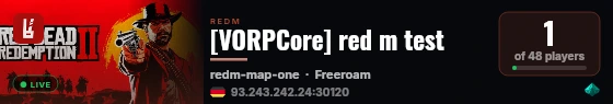 [VORPCore] red m test live status badge