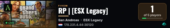 RP | [ESX Legacy] live status badge