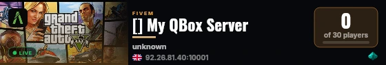 [] My QBox Server live status badge