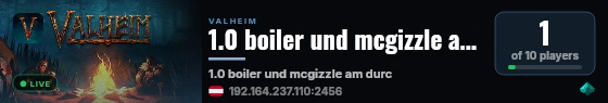 1.0 boiler und mcgizzle am durchdrehn live status badge