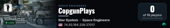 CopgunPlays live status badge