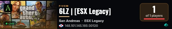 6LZ | [ESX Legacy] live status badge