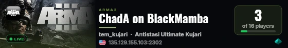 ChadA on BlackMamba live status badge