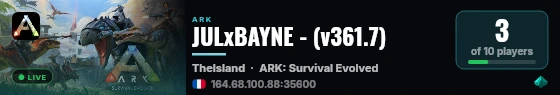 JULxBAYNE - (v361.7) live status badge