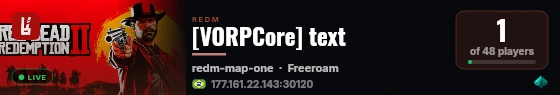 [VORPCore] text live status badge