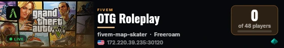OTG Roleplay live status badge
