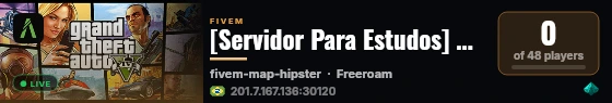 [Servidor Para Estudos] Unkoung Server live status badge