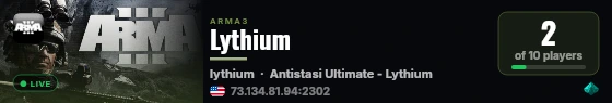 Lythium live status badge