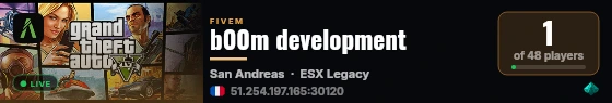 b00m development live status badge