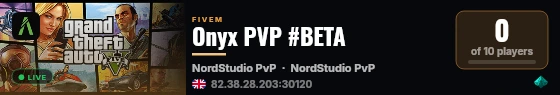 Onyx PVP #BETA live status badge