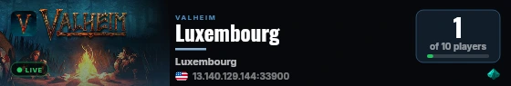 Luxembourg live status badge