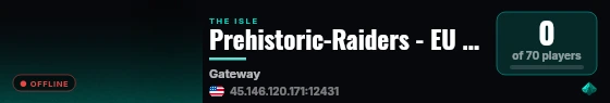 Prehistoric-Raiders - EU - FULL REALISM - HIGH AI live status badge