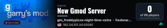 New Gmod Server live status badge