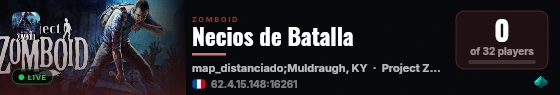 Necios de Batalla live status badge