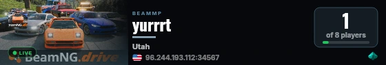 yurrrt live status badge