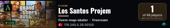 Los Santos Projem live status badge